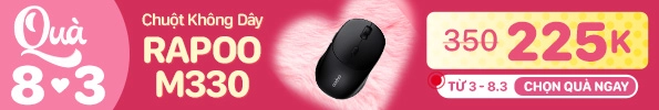 CHUỘT KHÔNG DÂY RAPOO M330 ĐEN