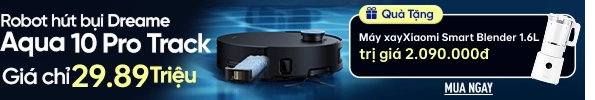Robot hút bụi lau sàn Dreame Aqua 10 Pro Track