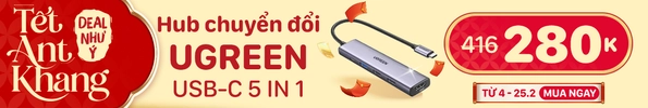 CỔNG CHUYỂN ĐỔI UGREEN USB-C HUB 5 IN 1 CM478 15495