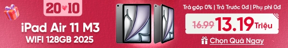 iPad Air 11 inch M3 Wifi 128GB 2025 | Chính hãng Apple Việt Nam