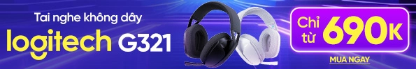 Tai nghe không dây gaming chụp tai Logitech G321