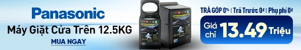 Máy giặt Panasonic cửa trên 12.5kg 2021 (NA-FD125V1BV)