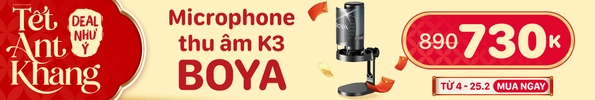 MICROPHONE THU ÂM PODCAST/PHÒNG THU/LIVESTREAM BOYA K3