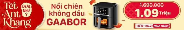 Nồi chiên không dầu điện tử Gaabor AF-80T01A 6.2L