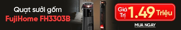 Quạt sưởi gốm điều khiển bằng giọng nói FujiHome FH3303B