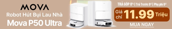 Robot hút bụi lau nhà tự động Mova P50 Ultra