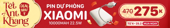 Pin dự phòng Xiaomi 10000mAh 22.5W tích hợp cáp Type-C