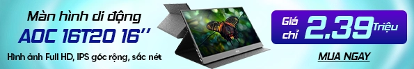 Màn hình di động AOC 16T20 16 inch