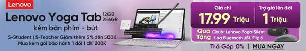 Máy tính bảng Lenovo Yoga Tab 12GB 256GB TB710 ZAG60105VN kèm bàn phím, bút