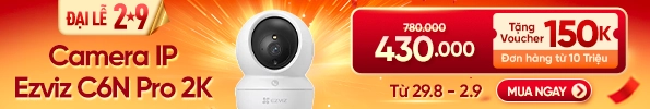 Camera IP WiFi Ezviz C6N Pro 2K 3MP quay quét 360 độ