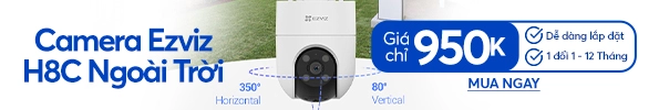 Camera IP ngoài trời 360 độ 3MP EZVIZ H8C Pro 2K