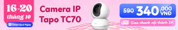 Camera IP Wifi TP-Link Tapo 360 1080P TC70 Trắng