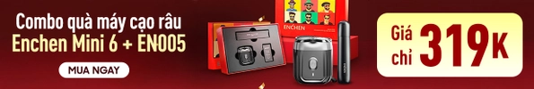 Combo quà máy cạo râu và máy tỉa lông mũi Enchen Mini 6 + EN005