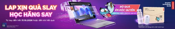 Tựu trường cực chất, rinh quà độc nhất khi mua laptop Lenovo tại CellphoneS
