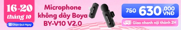 Microphone thu âm không dây Boya BY-V10 V2.0