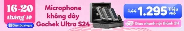 Microphone thu âm không dây Gochek Ultra S24