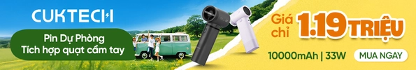 Pin sạc dự phòng Cuktech tích hợp quạt cầm tay CP Modular Fan Plus 10000mAh 33W