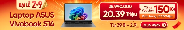 LAPTOP ASUS VIVOBOOK S14 S3407QA-SF043WS X1-26-100/16GB/512GB PCIE/14.0 FHD OLED/WIN11 + OFFICE/XÁM