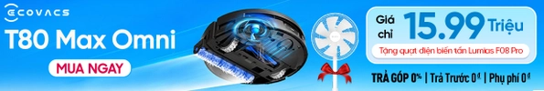 Robot hút bụi lau nhà Ecovacs T80 Max Omni