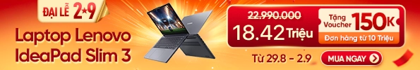 LAPTOP LENOVO IDEAPAD SLIM 3 14IWC11 83RQ002PVN CORE 5-320/8GB/512GB PCIE/14.0 WUXGA/WIN11/XÁM