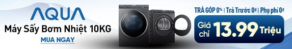 Máy sấy Aqua bơm nhiệt 10kg 2022 (AQH-H1000J.PS)