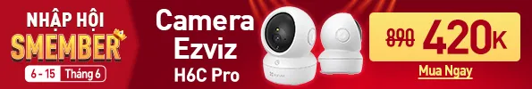 CAMERA IP HỒNG NGOẠI KHÔNG DÂY 3MP EZVIZ H6C PRO TRẮNG