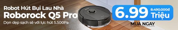01/2024 Robot hút bụi lau nhà Roborock Q5 Pro