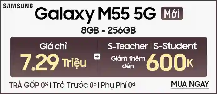 Galaxy M55 <br /> Giá tốt chốt ngay