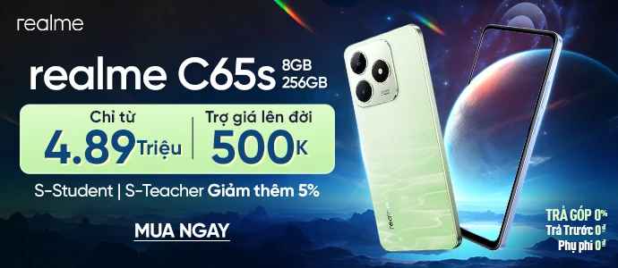 REALME C65S <br> Giá chỉ 4.89 triệu