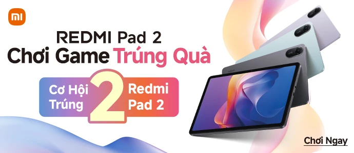 REDMI PAD 2<br />Chơi game trúng quà