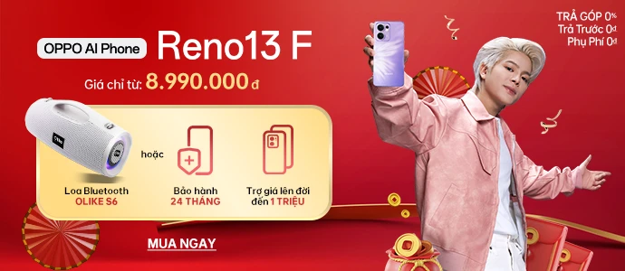 OPPO RENO13 F <br> Mở bán ưu đãi tốt