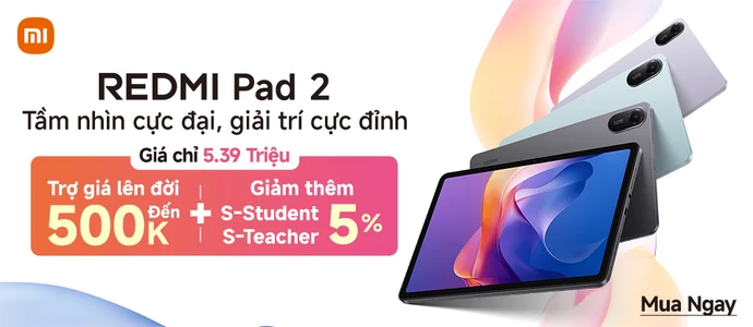REDMI PAD 2<br />Giá chỉ 5.39 triệu