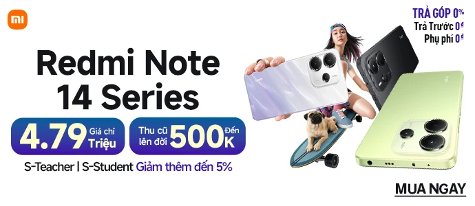 REDMI NOTE 14<br>Giá chỉ 4.79 triệu