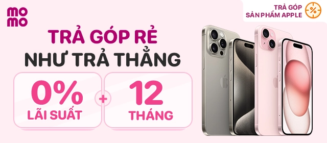 Trả góp MoMo sản phẩm Apple giảm thêm đến 500k