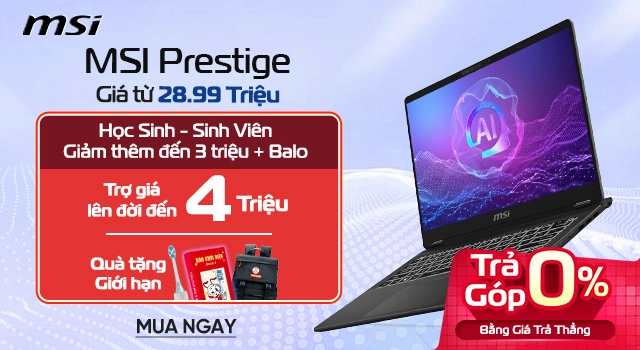Ưu đãi khi mua laptop AI Mobile