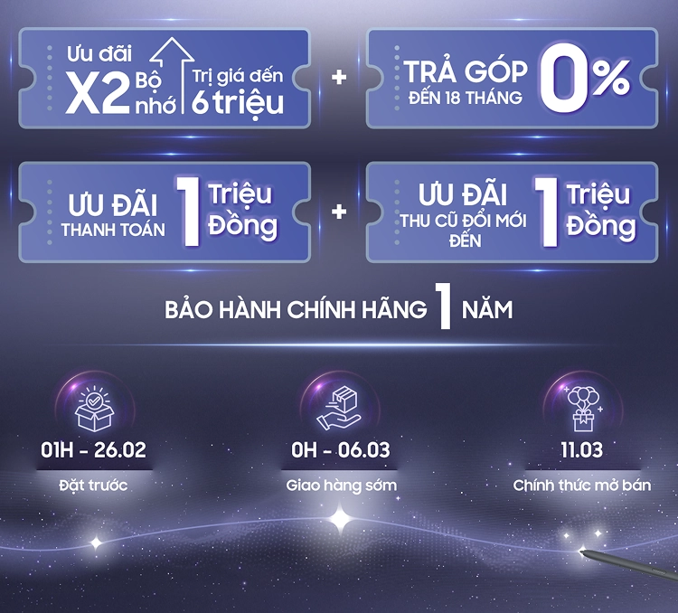 Đặt Samsung Galaxy S26 Series nhận ưu đãi khủng Mobile