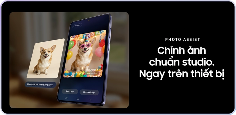 Chỉnh ảnh chuẩn studio trên Samsung Galaxy S26 Series Mobile