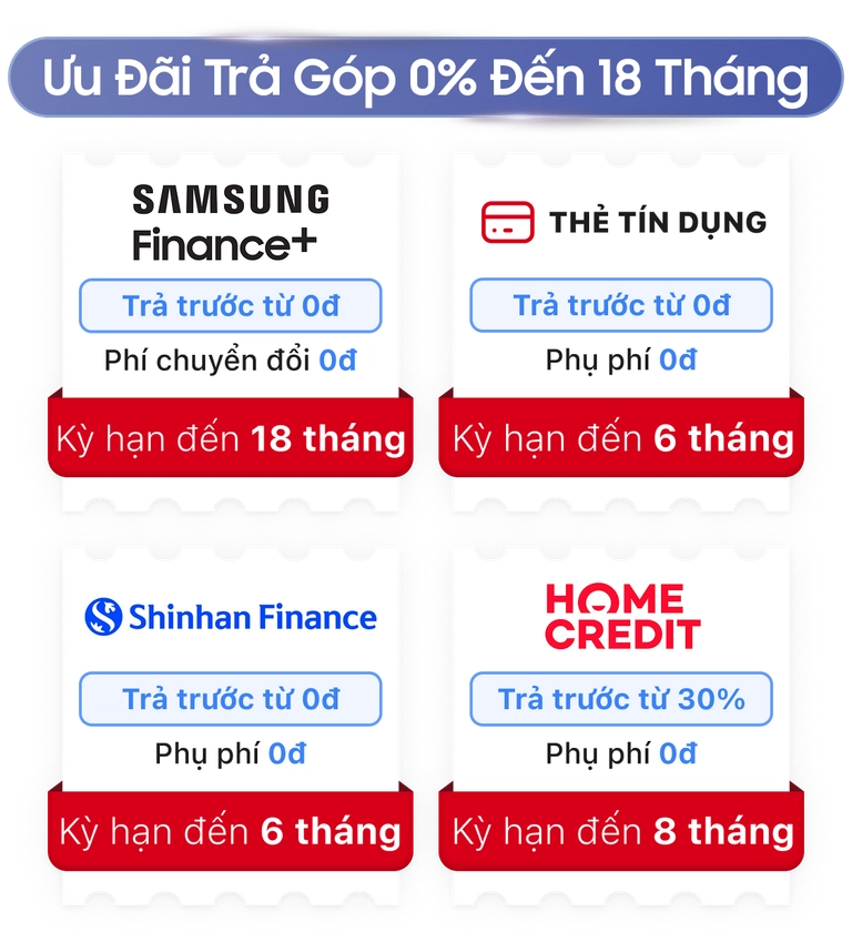 Mua Samsung Galaxy S26 Series trả góp 0%, đến 18 tháng Mobile