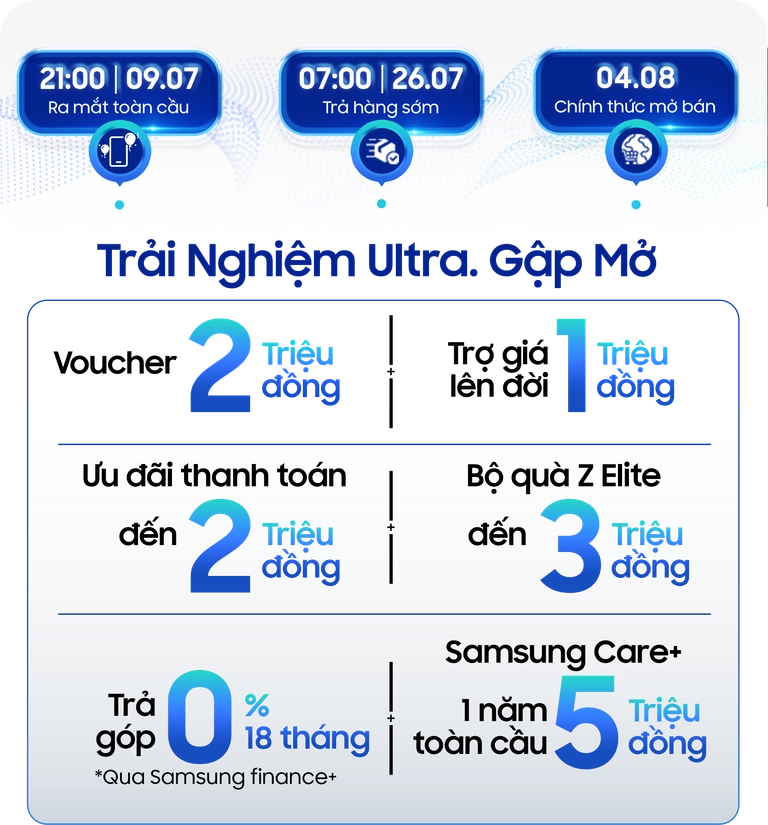 Đặt cọc Galaxy Z Fold 7 mới nhận nhiều ưu đãi hấp dẫn Mobile