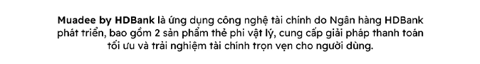 Giới thiệu Thẻ trả góp qua Muadee by HDBank Desktop