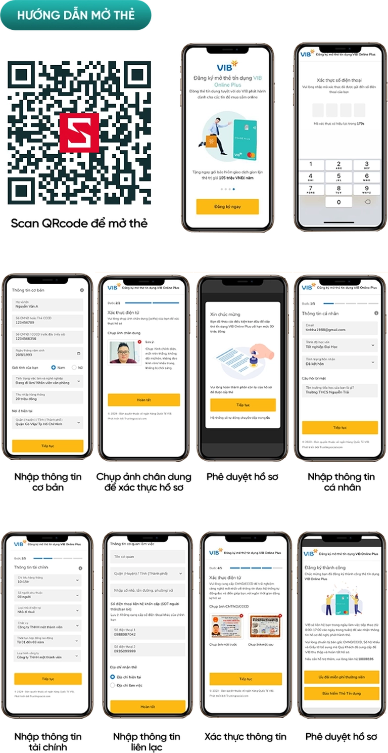 Hướng dẫn mở thẻ VIB Mobile