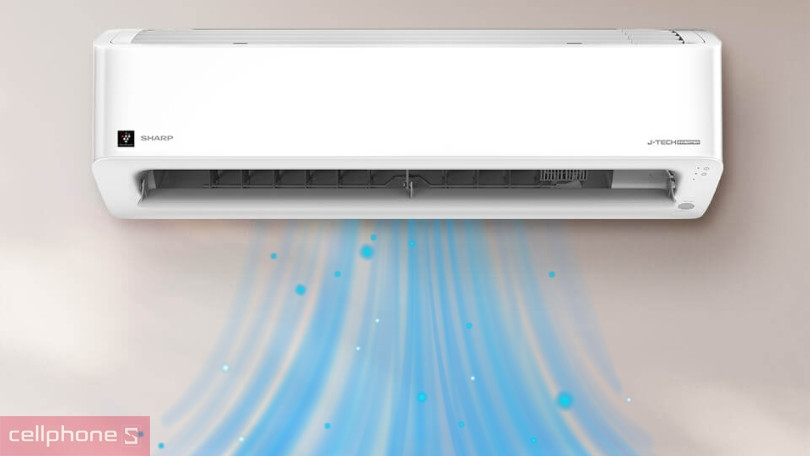 Công nghệ làm lạnh nhanh của máy lạnh Sharp Inverter AH-XP13CMW 1.5 HP