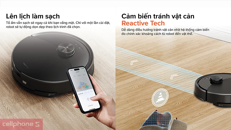 Khả năng tránh vật cản, lên lịch dọn dẹp của robot hút bụi Roborock Q7 TF