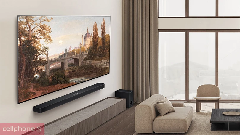 Thiết kế, kích thước màn hình hiển thị của Smart Tivi LG OLED 65B5PSA 4K 65 inch 2025