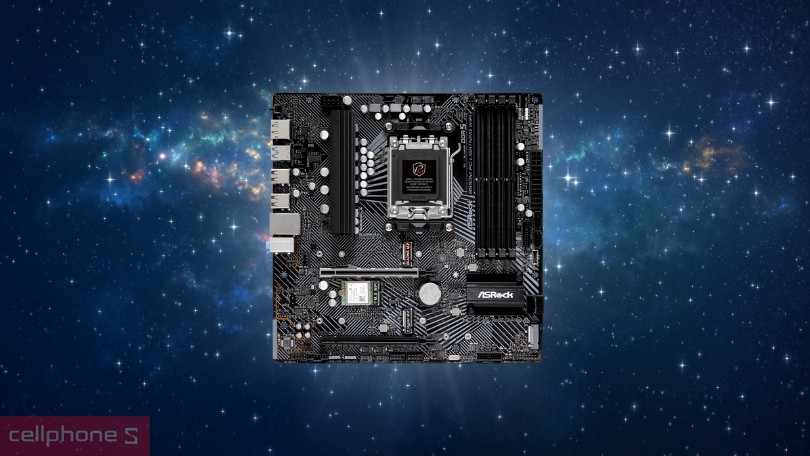Thiết kế pha và bảng mạch của mainboard Asrock B650M PG Lightning Wifi