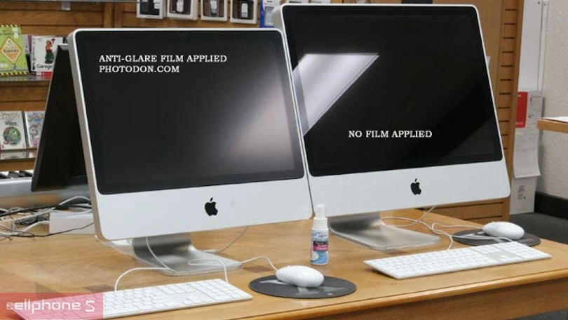 Khả năng tối ưu hóa hình ảnh, giảm bóng lóa của dán màn hình laptop chống lóa, chống chói (13/14/15 inch)