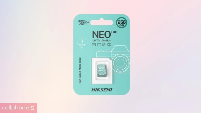 Tốc độ đọc, ghi của thẻ nhớ camera MicroSD HIKSEMI NEO LUX 100MBs 256GB