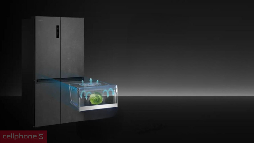 Công nghệ làm lạnh hiện đại của tủ lạnh AQUA AQR-M727XA(GS)U1 660 lít