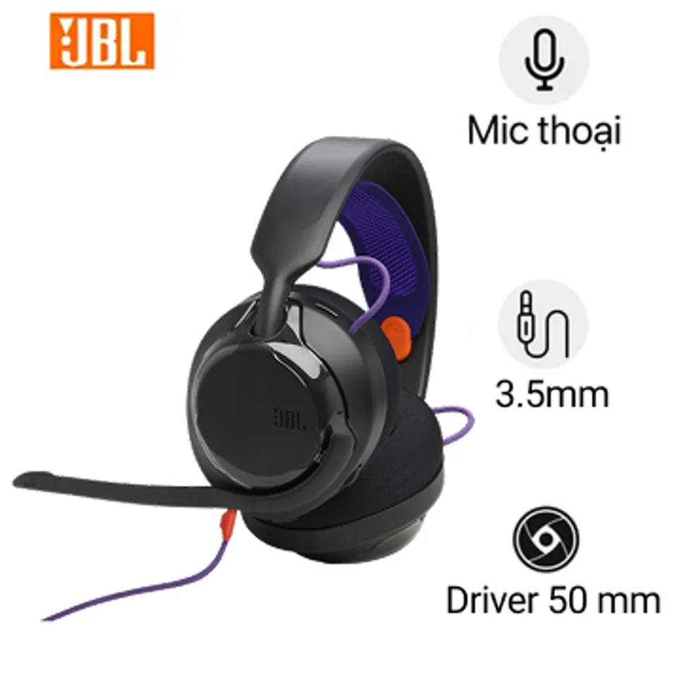 Tai nghe gaming chụp tai JBL Quantum 250