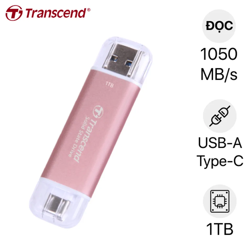 Ổ cứng di động SSD Transcend ESD310P 1050MB/s 1TB